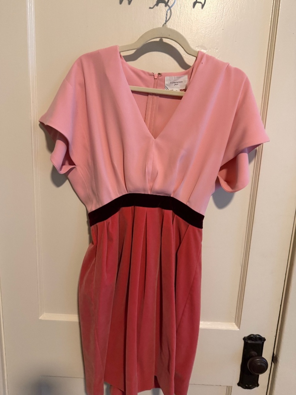 Tuckernuck Pink and Red Velvet Dress